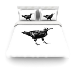 Sophy Tuttle Kess InHouse raven duvet